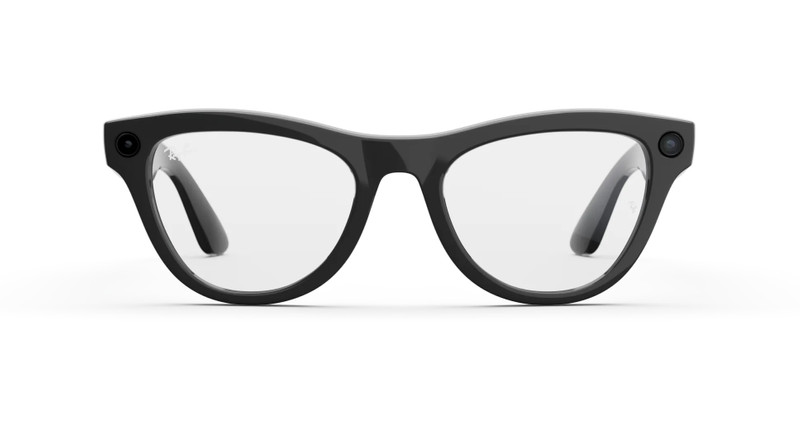 Ray-Ban Meta Skyler (Gen 1), Shiny Black / Clear, Standard 1