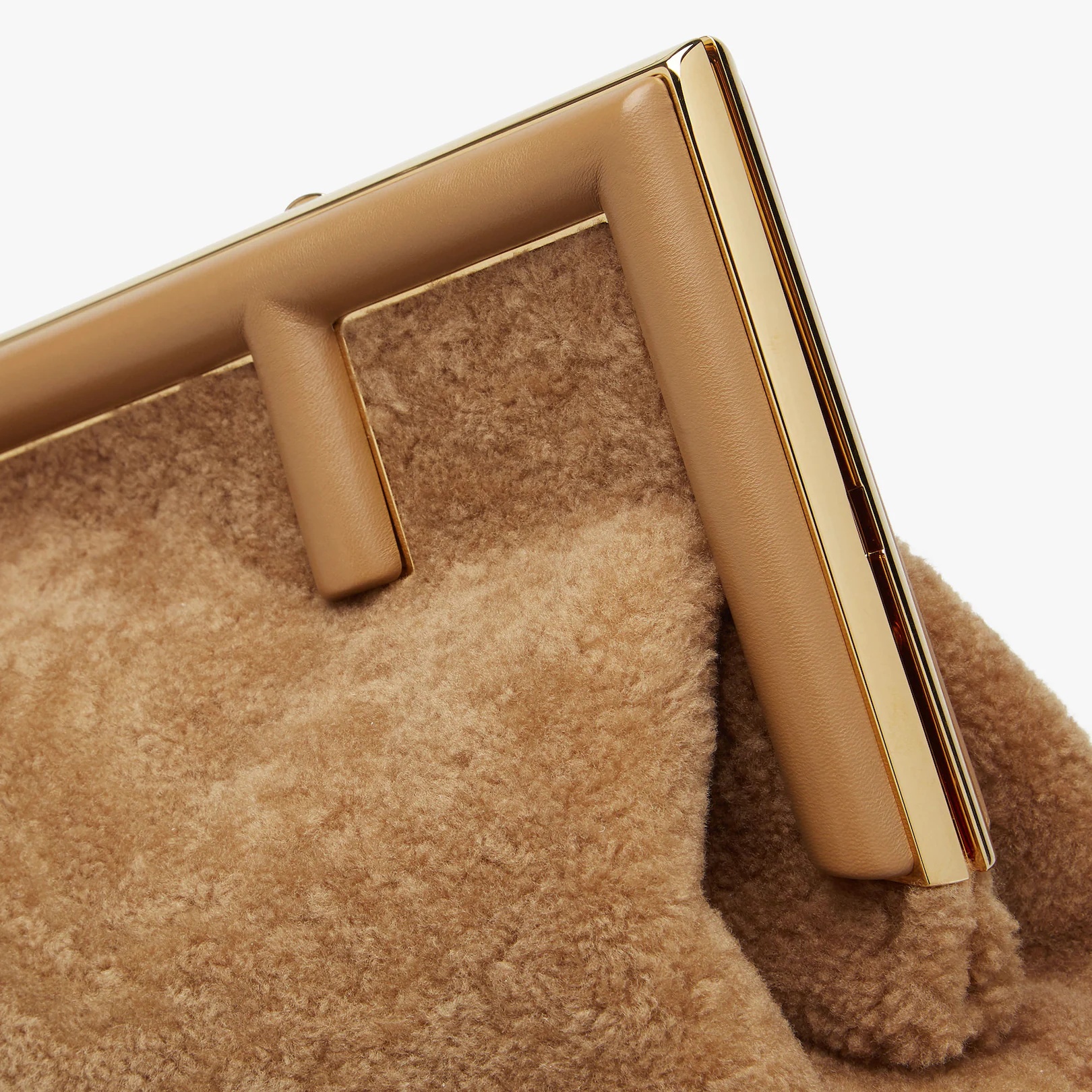 Beige sheepskin bag - 5