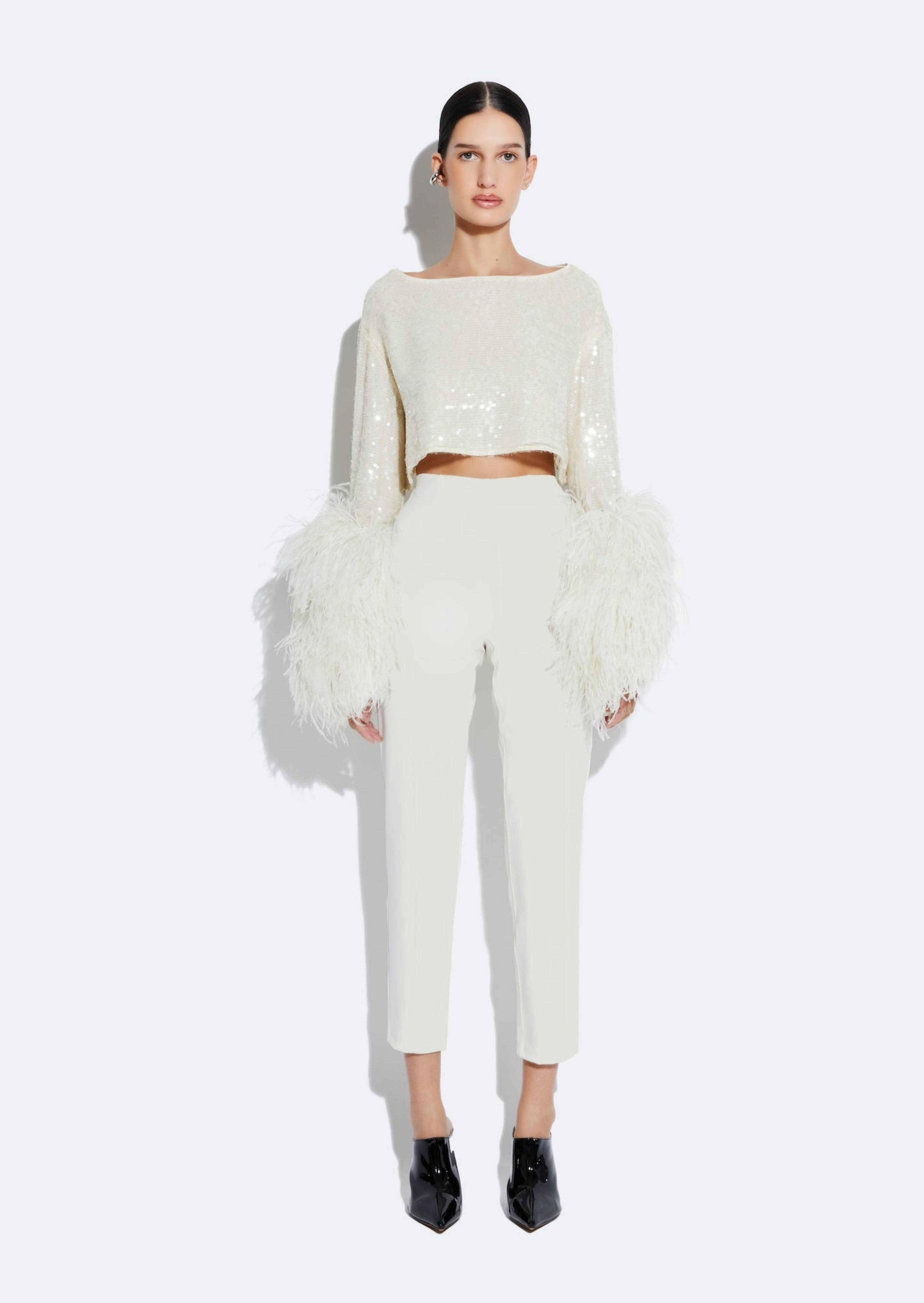 Scuba Fitted Cropped Pant - 2