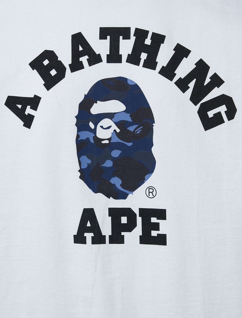 A BATHING APE® CAMO COLLEGE TEE outlook