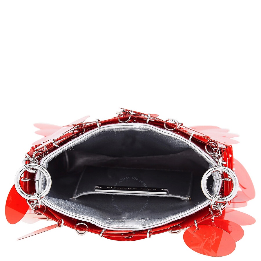 Paco Rabanne Red Mini Sparkle Discs Shoulder Bag - 4