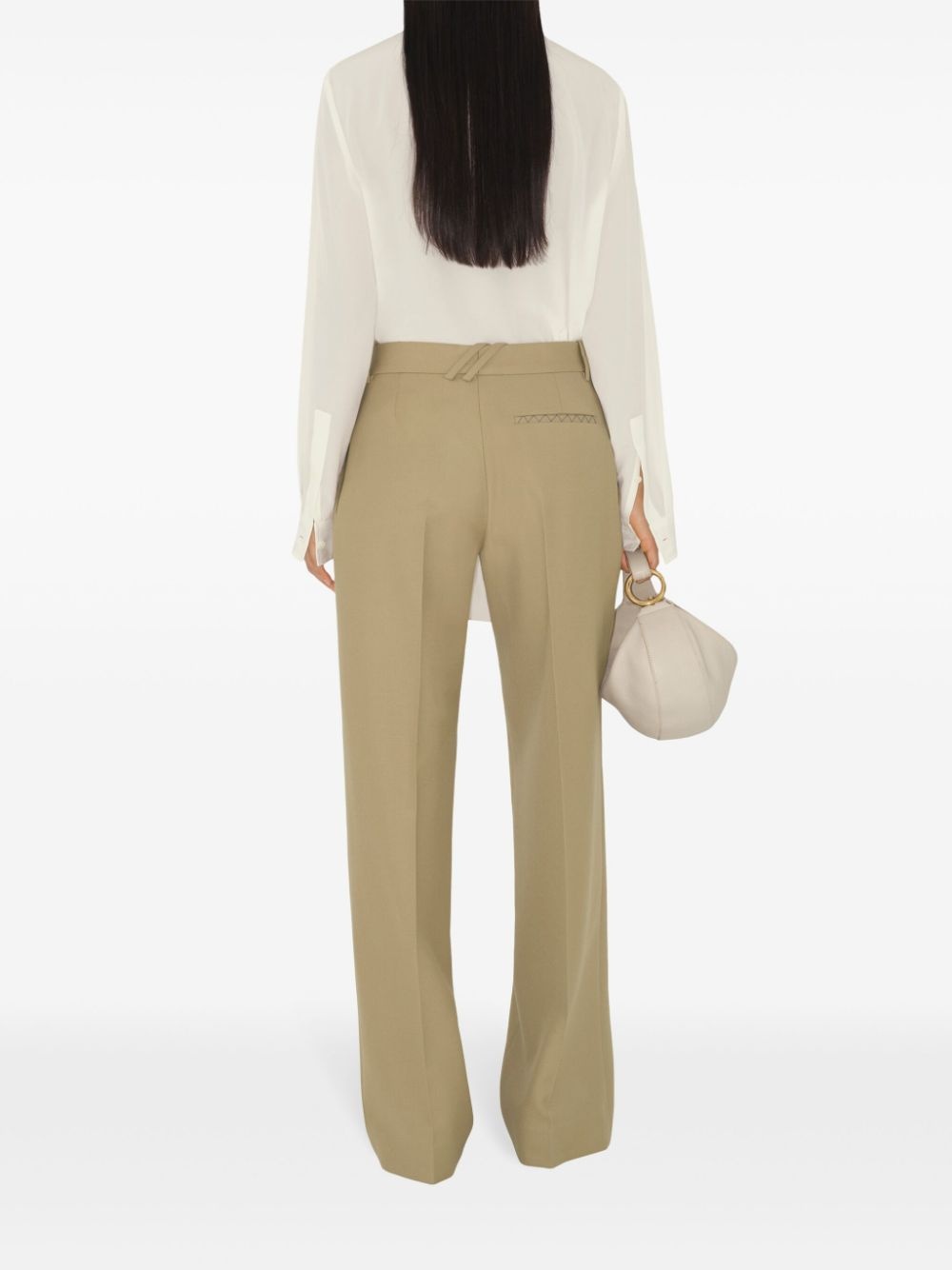 wool tailored trousers - 4