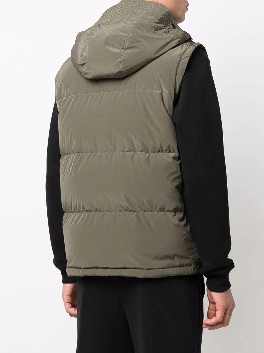 high-neck padded gilet - 4