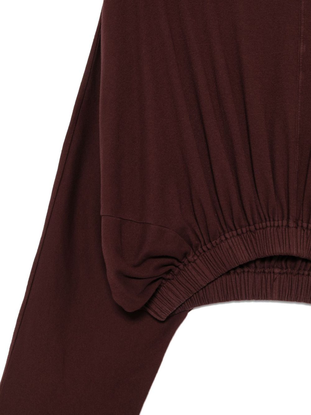 elastic-waist hoodie - 3