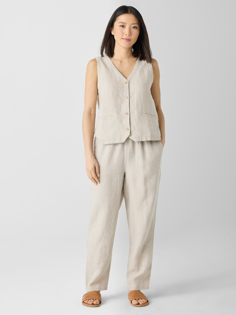 Organic Linen Tapered Pant 7