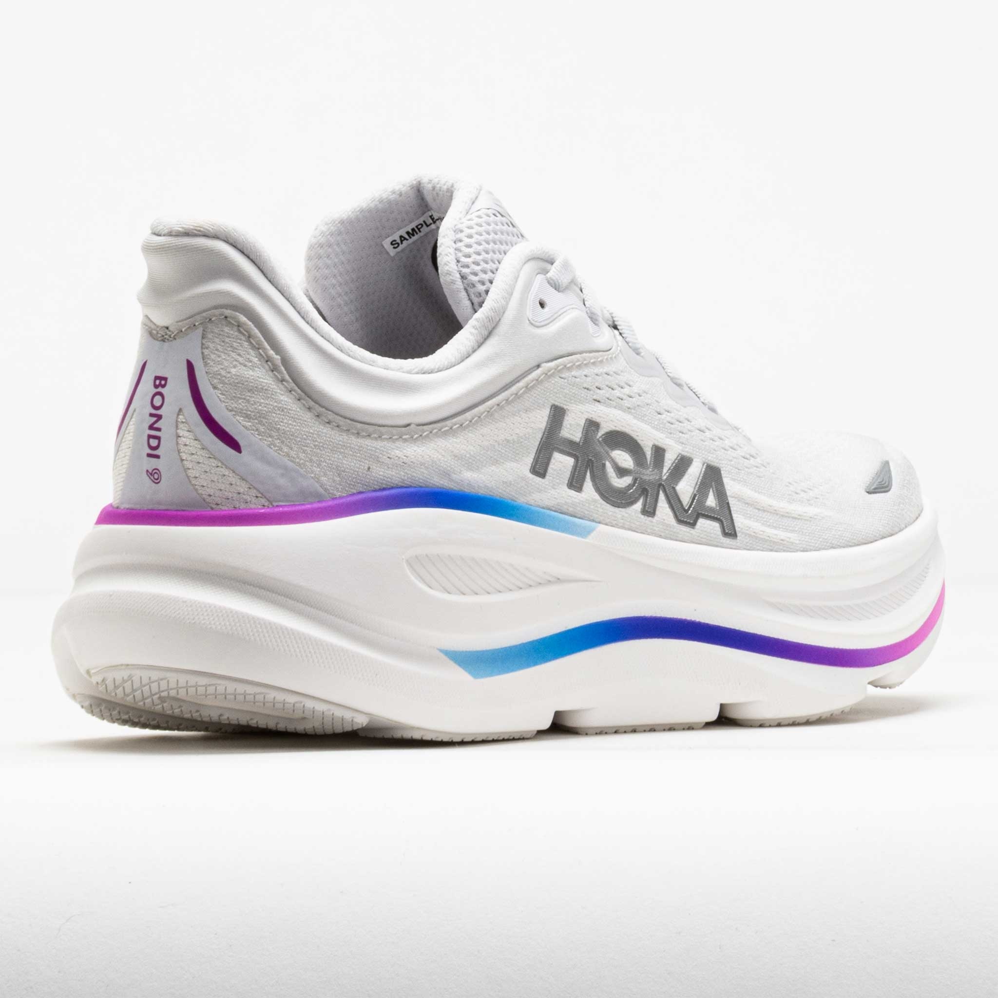 HOKA Bondi 9 Women's Cosmic Grey/White - 6