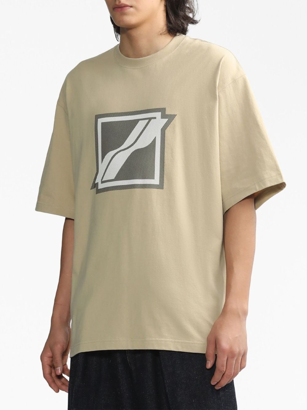 logo-print cotton T-shirt - 3