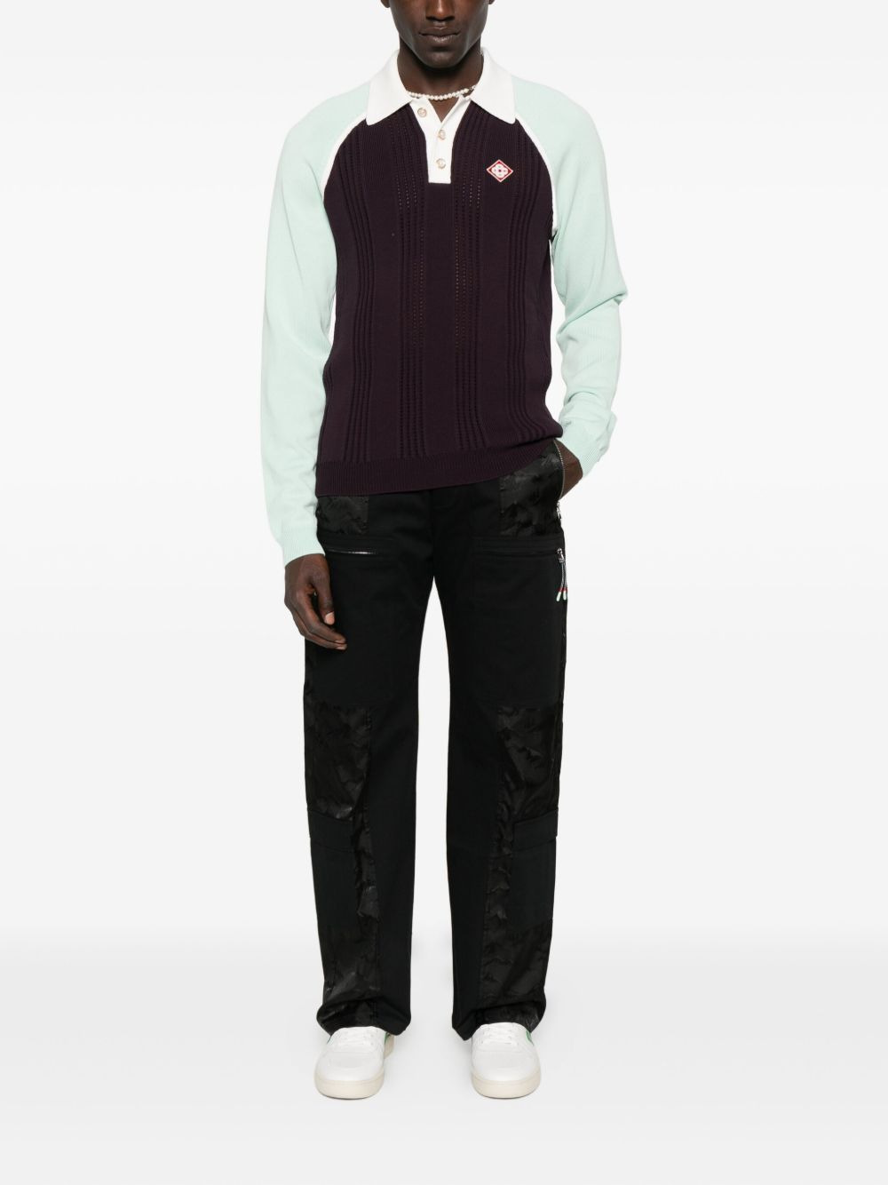 colourblock polo shirt - 2
