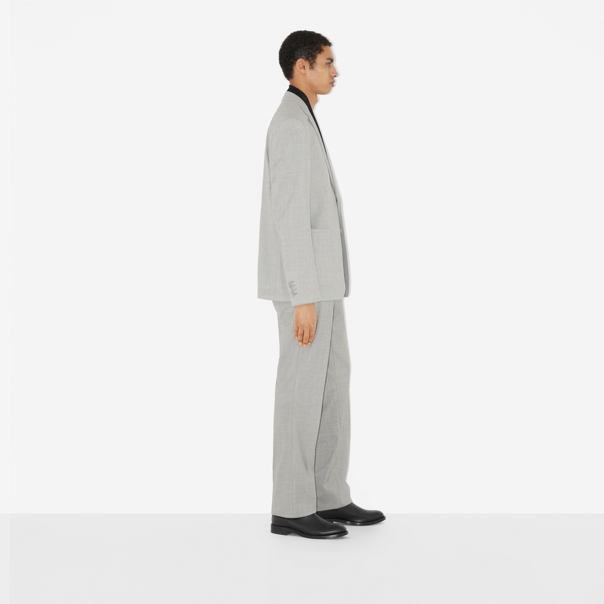 Classic Fit Wool Tailored Trousers - 3