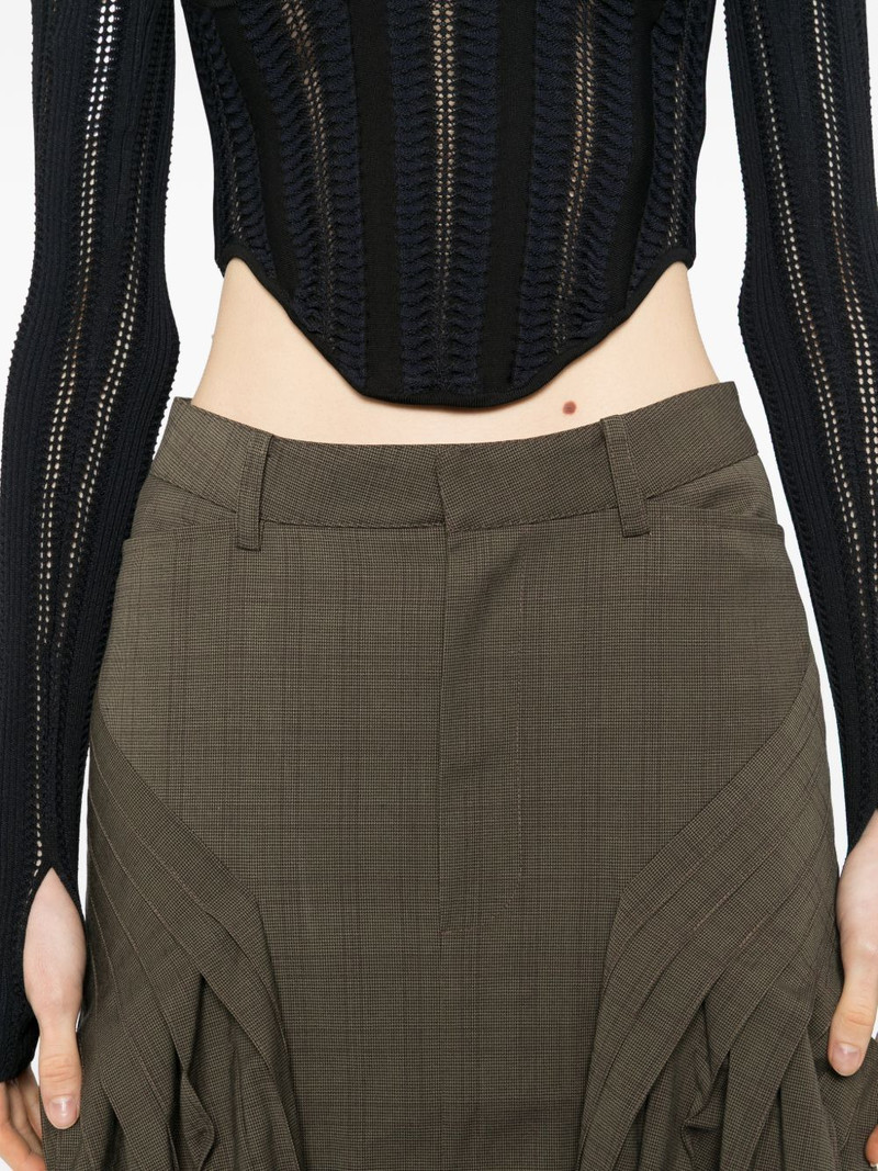 plaid midi skirt 5
