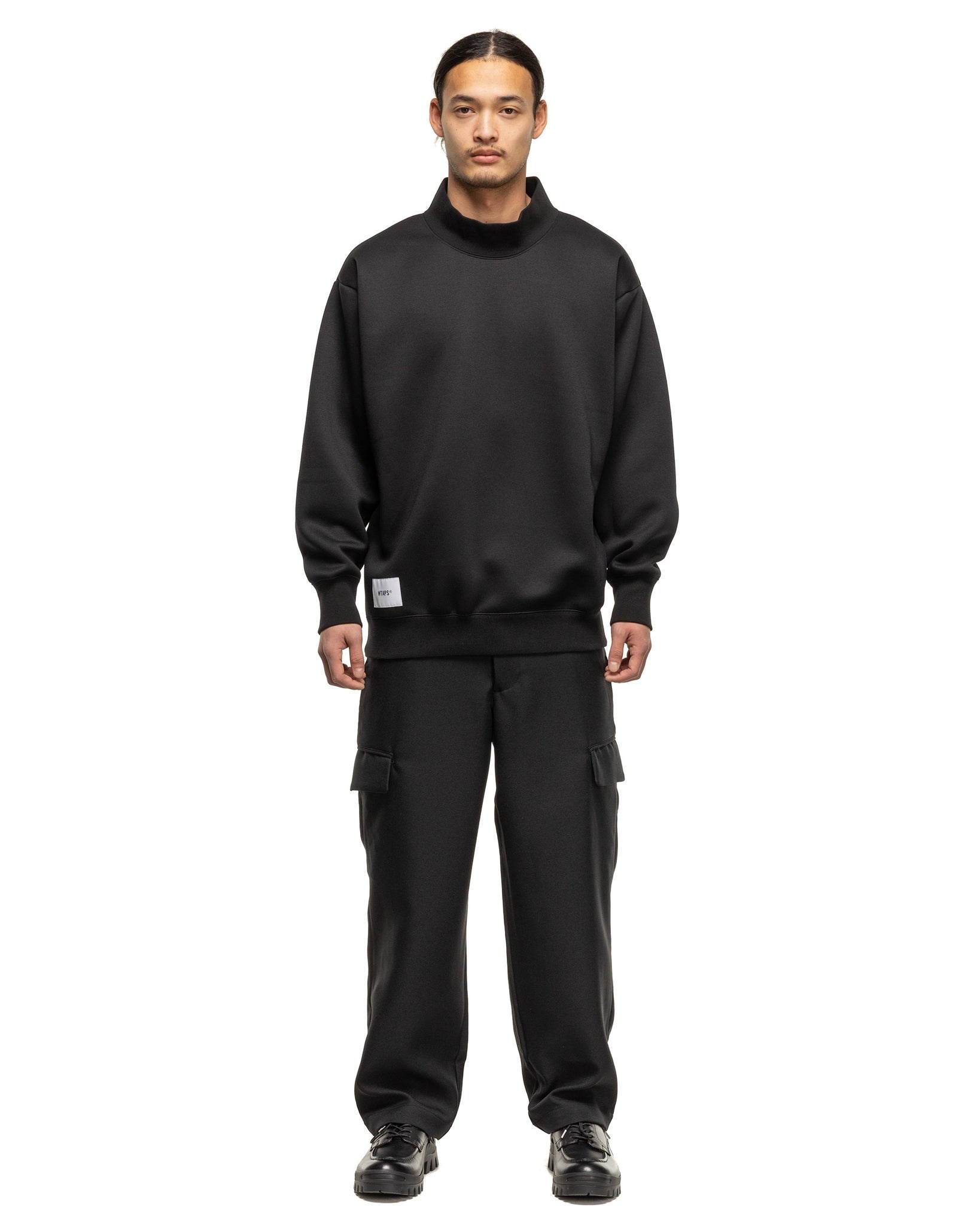 WTAPS Mock Neck / Sweater / Poly. Fortless BLACK | REVERSIBLE