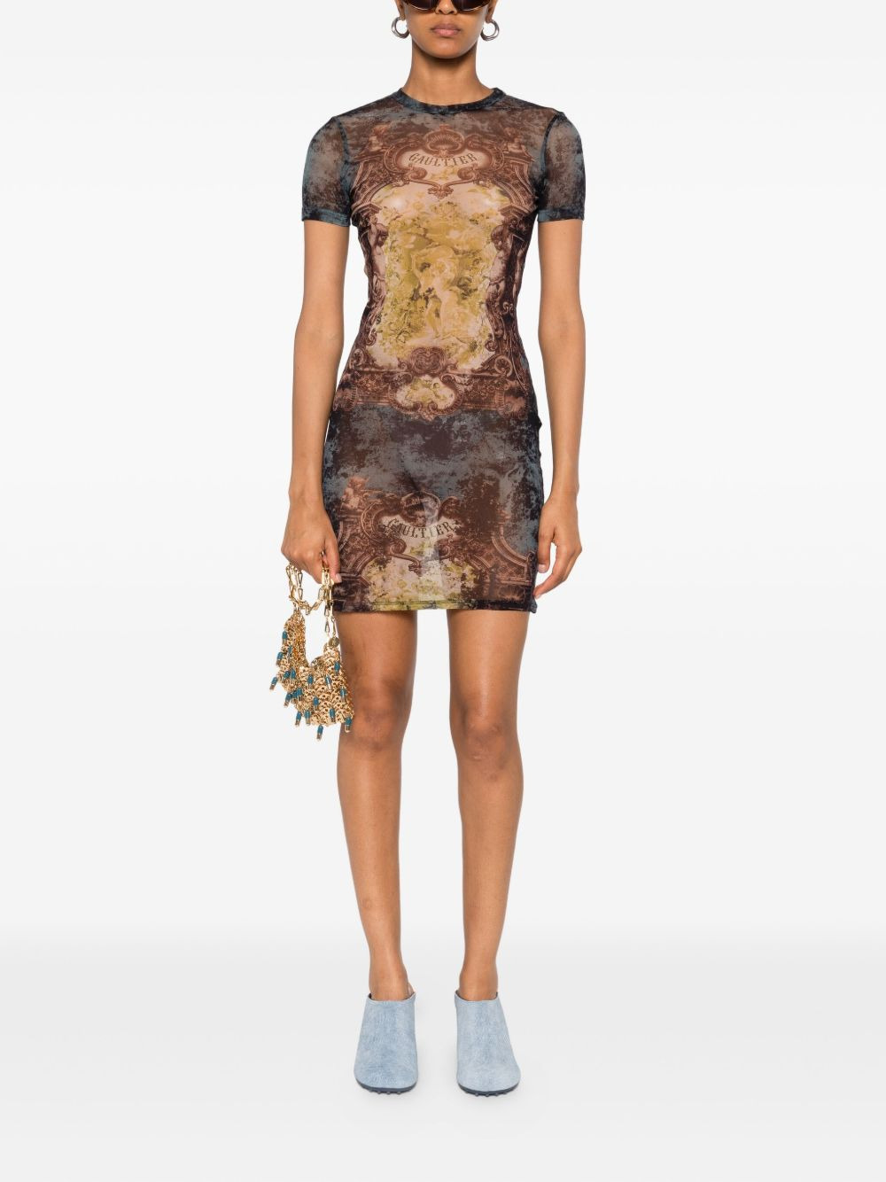 Médaillon print dress - 2