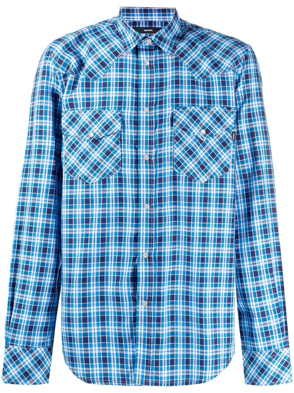 checkered oxford shirt - 1