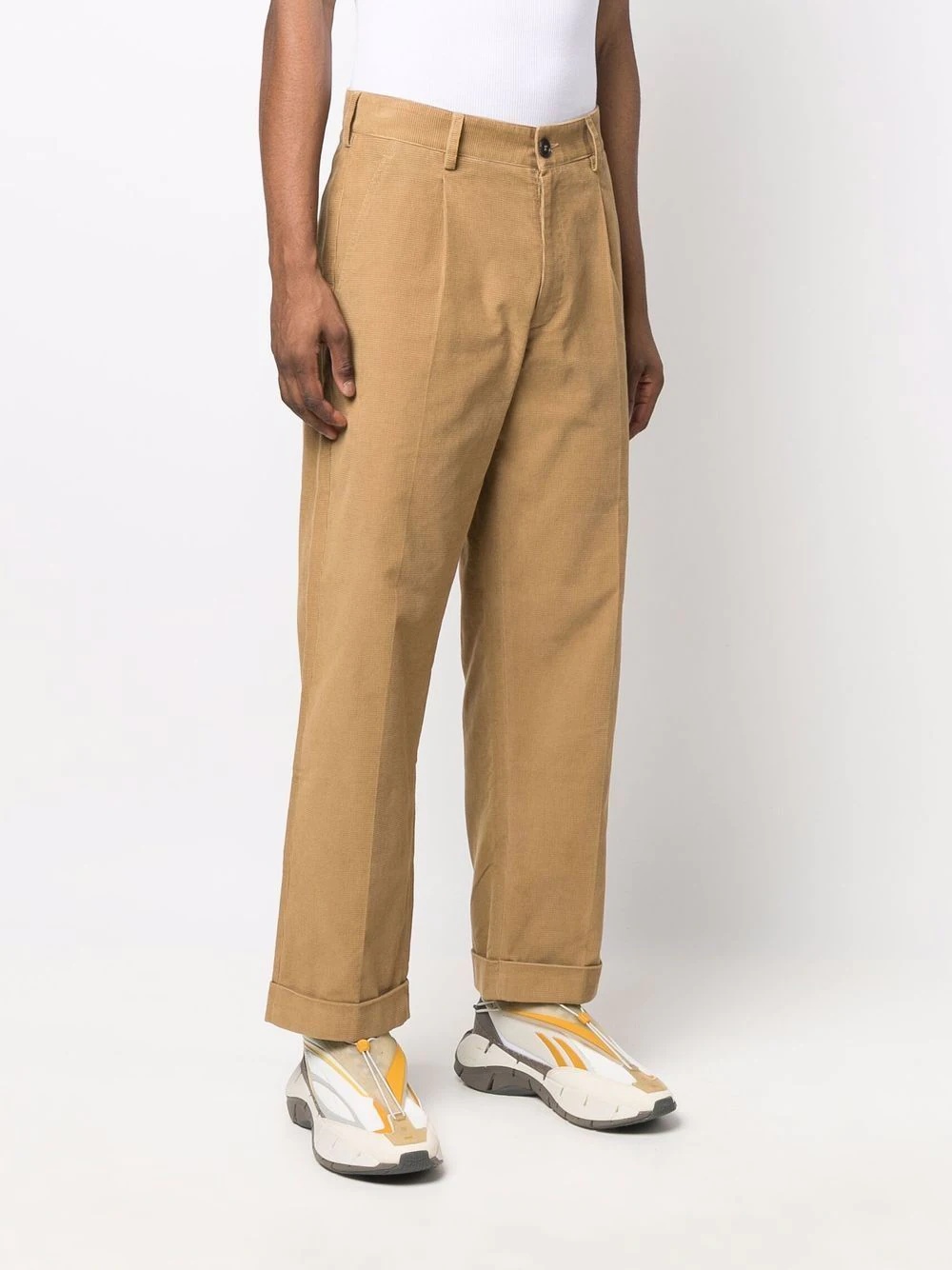 straight-leg corduroy trousers - 3