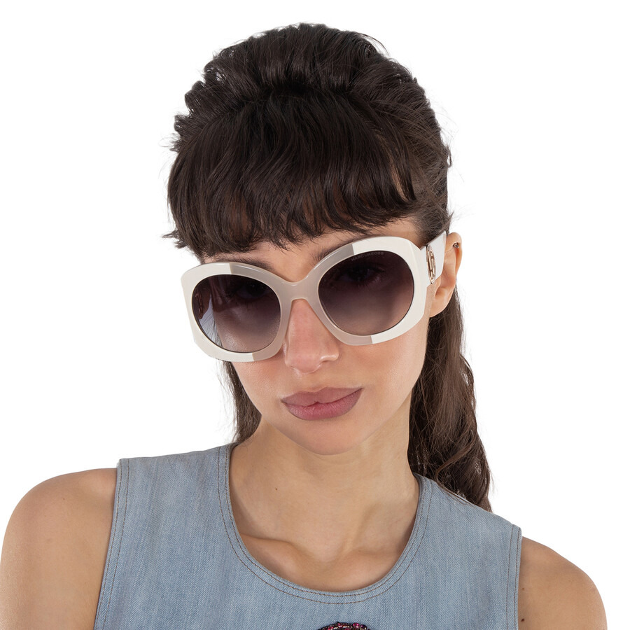 Marc Jacobs Grey Azure Oval Ladies Sunglasses MARC 722/S 0SZJ/GB 56 - 2
