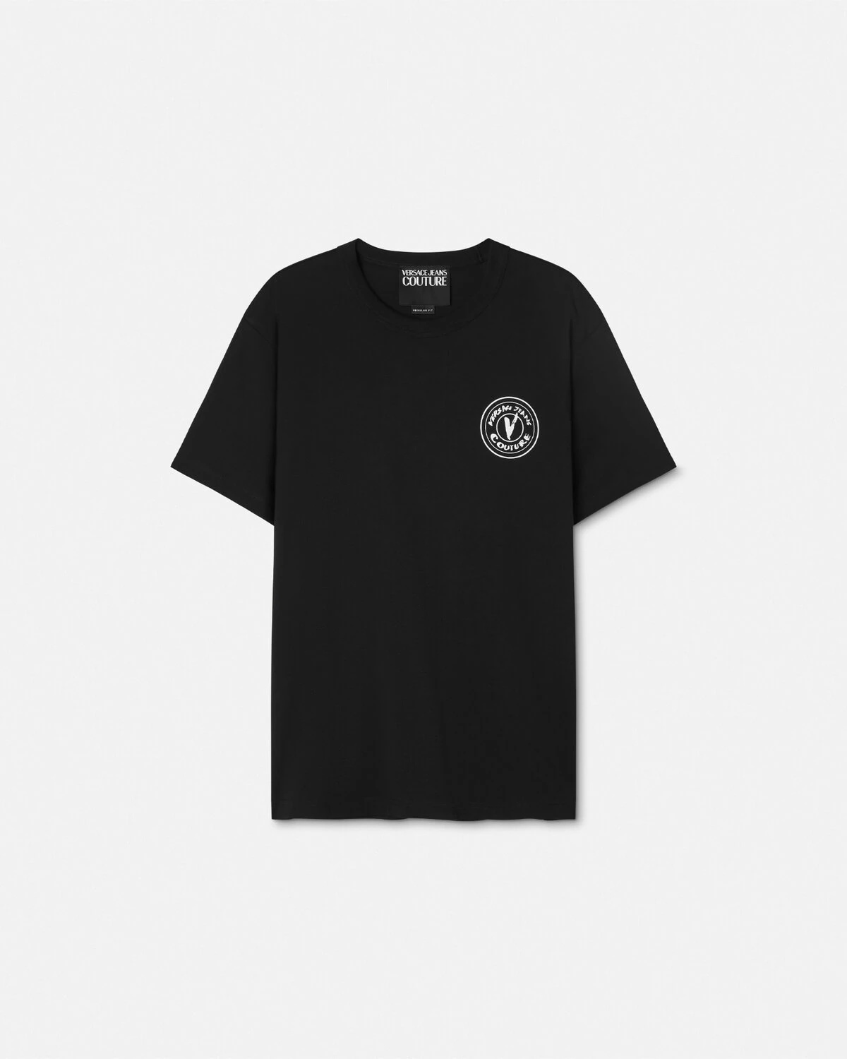 Embroidered V-Emblem T-Shirt - 1