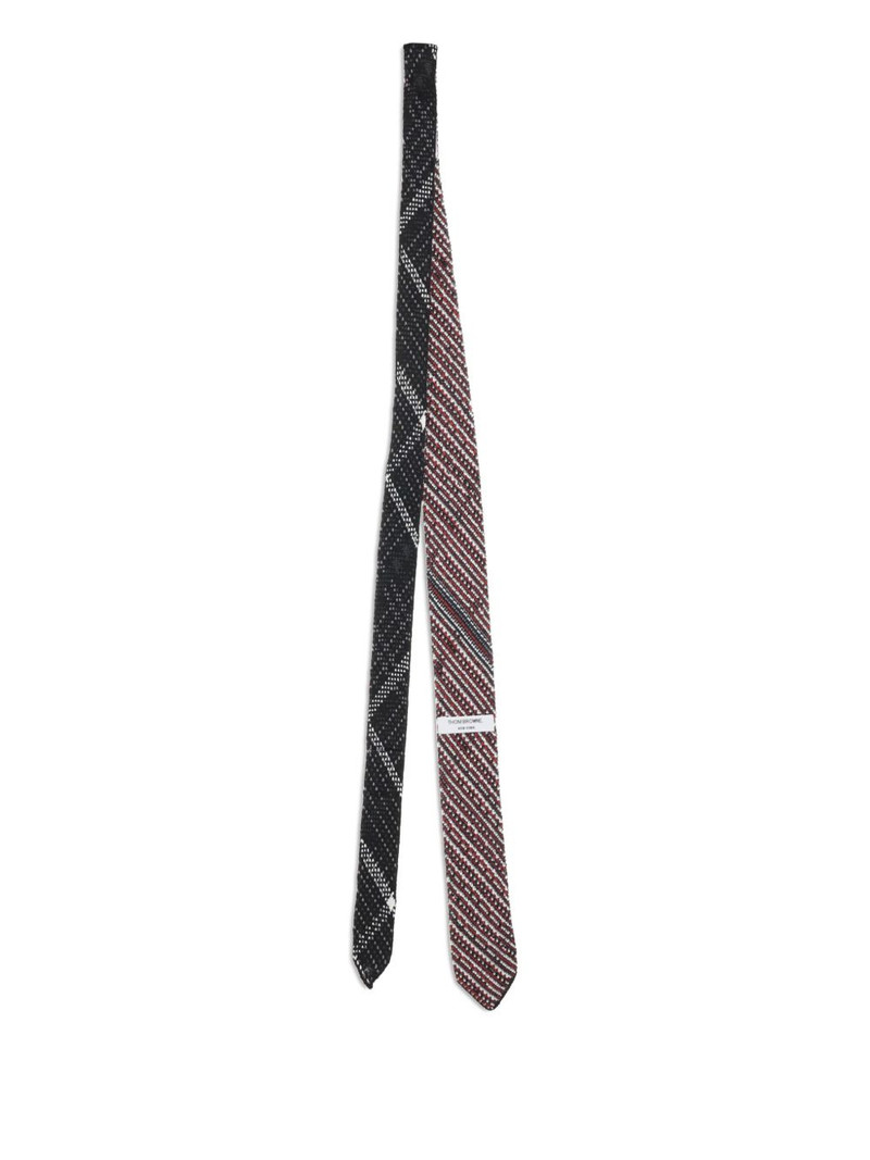 Thom Browne plaid-jacquard tie outlook