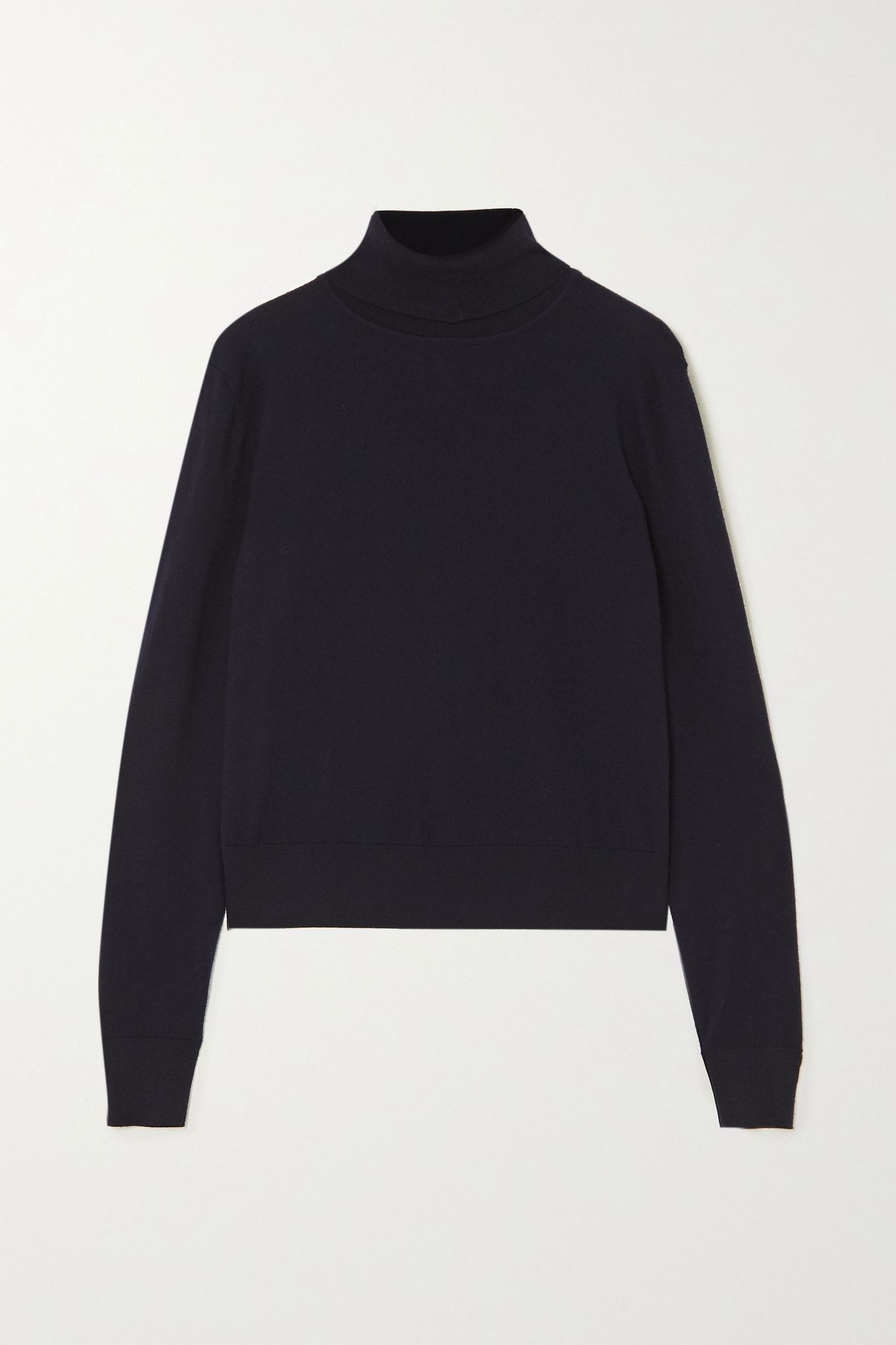 Chanic merino wool and cashmere-blend turtleneck sweater - 1