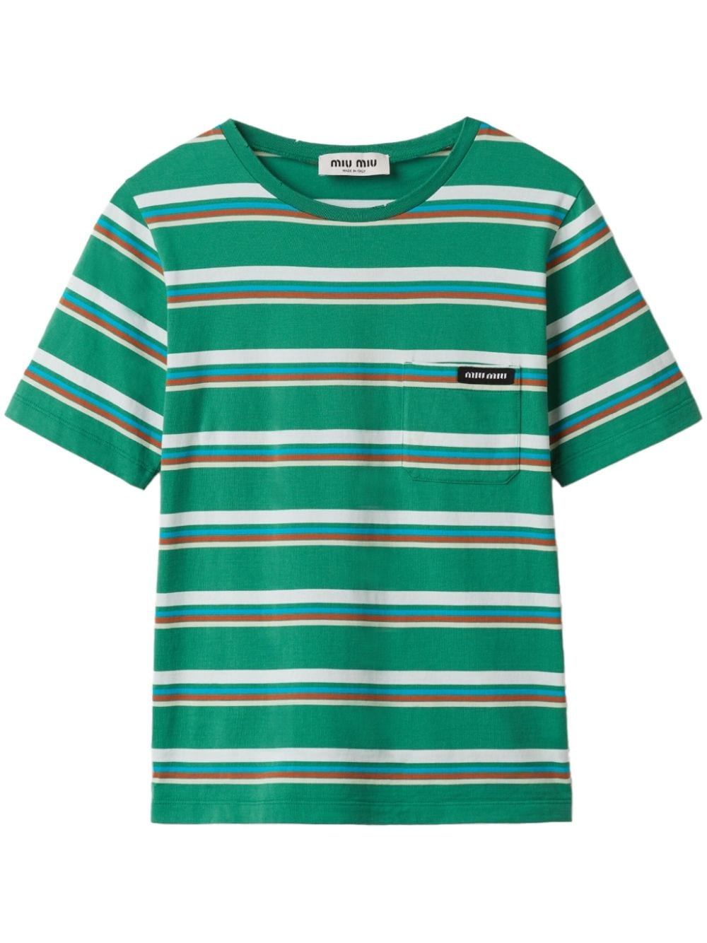 striped cotton T-shirt - 1