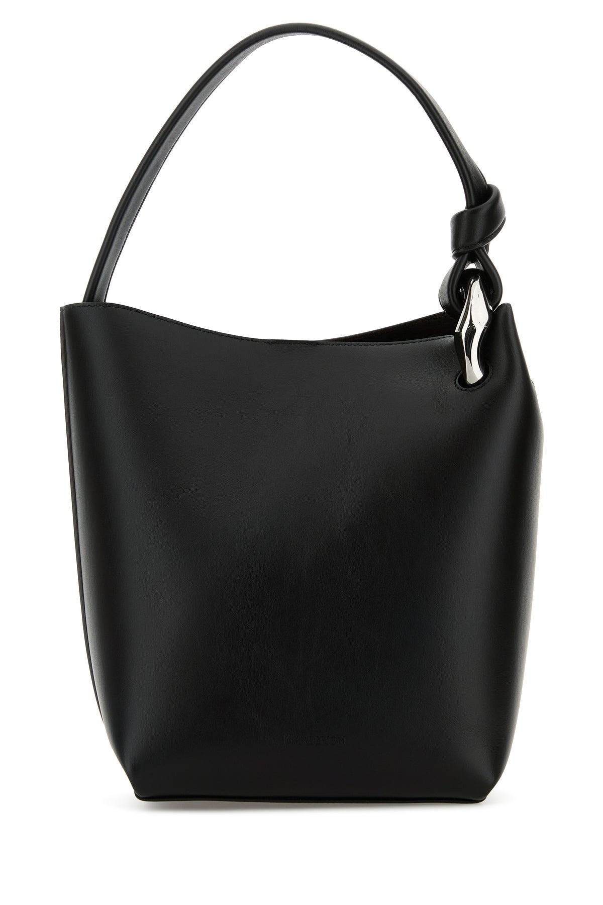 Black leather bucket bag - 1