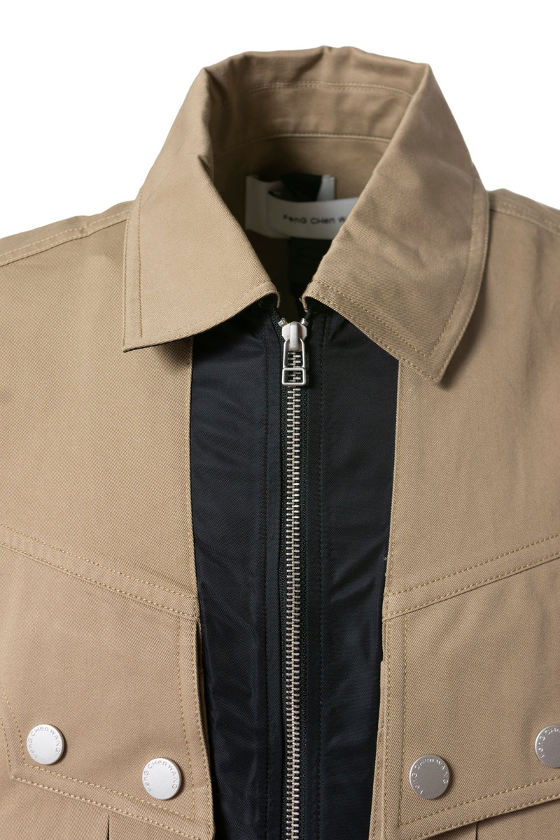 PANEL CARGO VEST / BLK/KHA 3