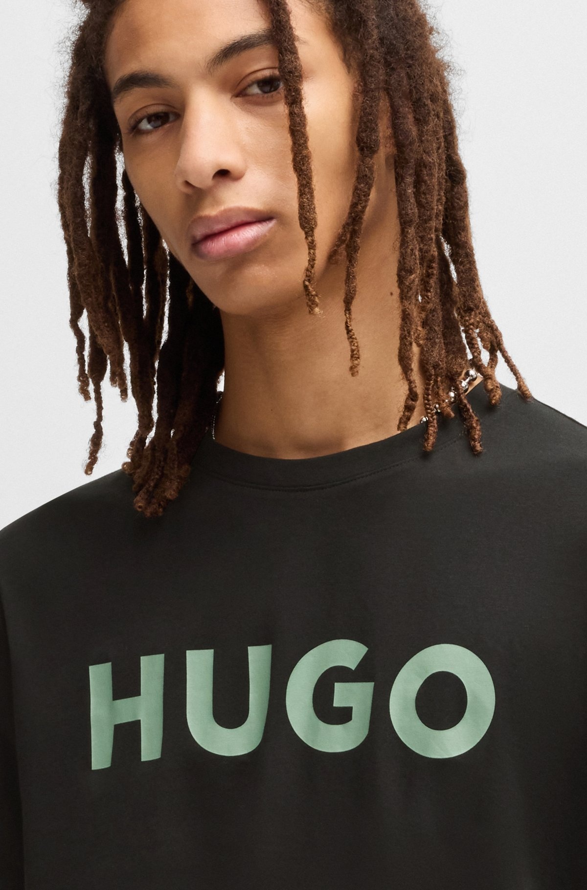 REGULAR-FIT T-SHIRT IN COTTON JERSEY WITH LOGO PRINT - 3