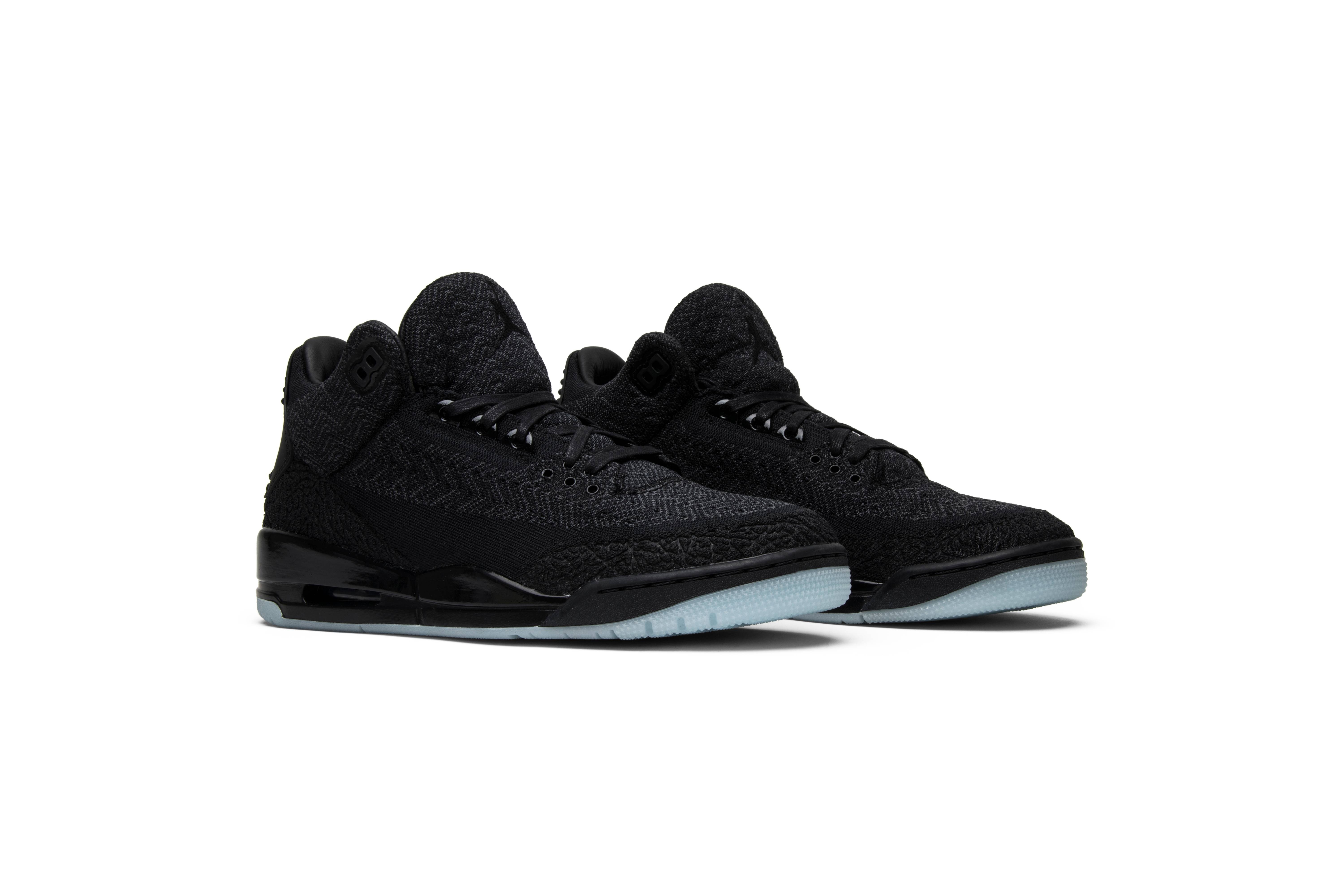 Air Jordan 3 Retro Flyknit 'Black' - 8