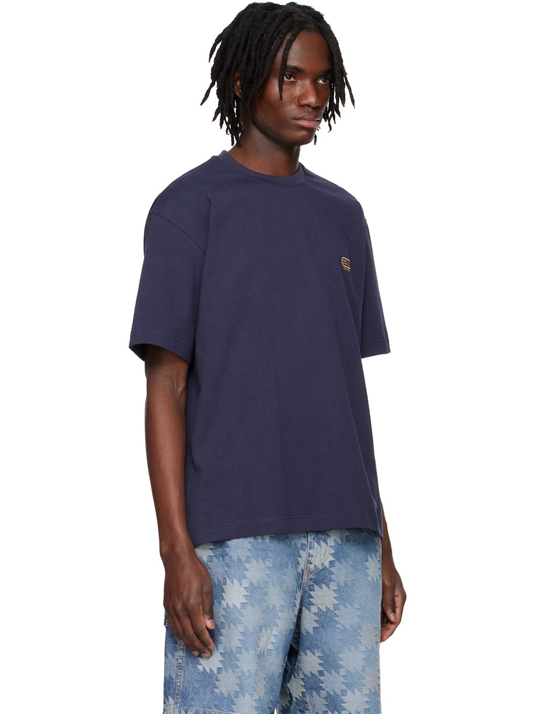 Navy Embroidered Logo T-shirt - 2