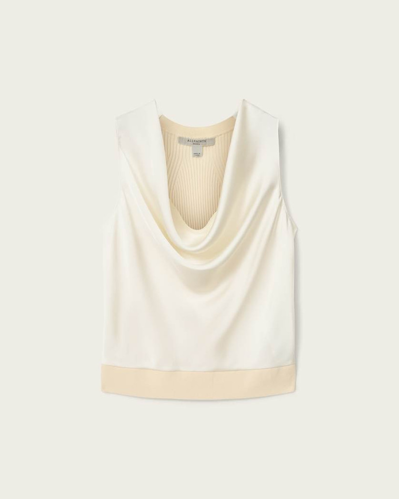 ZOEY SLEEVELESS COWL NECK TANK TOP 1