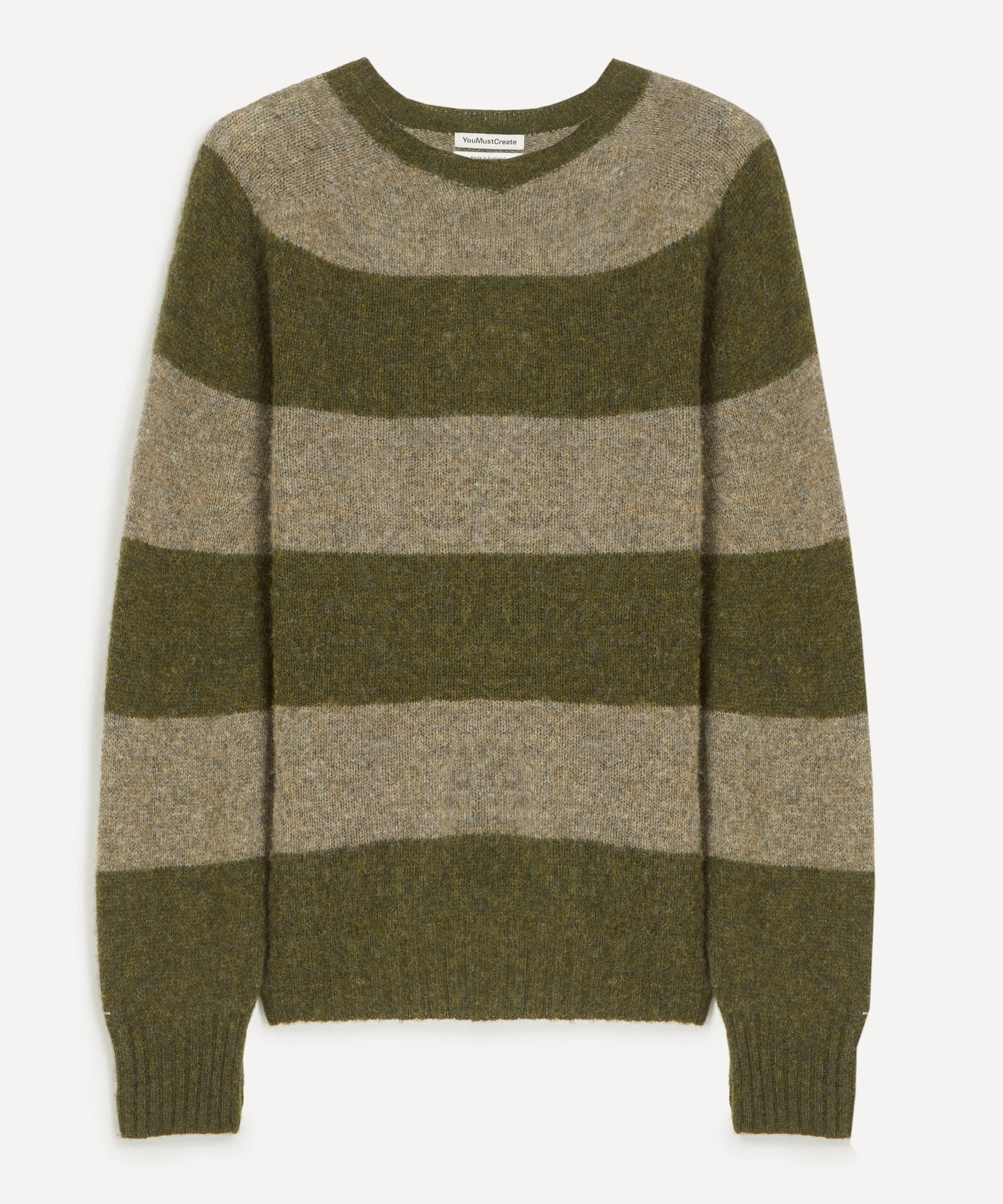 Green Suedehead Stripe Jumper - 1