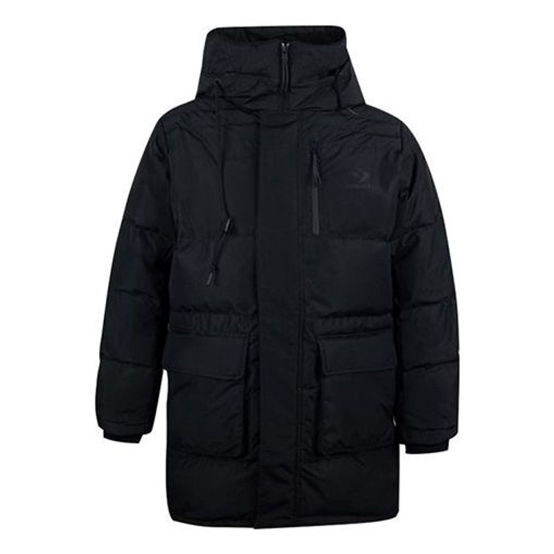 Converse Mid-Length Down Fill Puffer Jacket 'Black' 10019323-A03 - 1