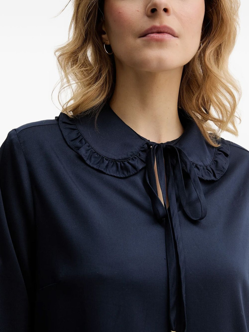Evie ruffled tie blouse 4