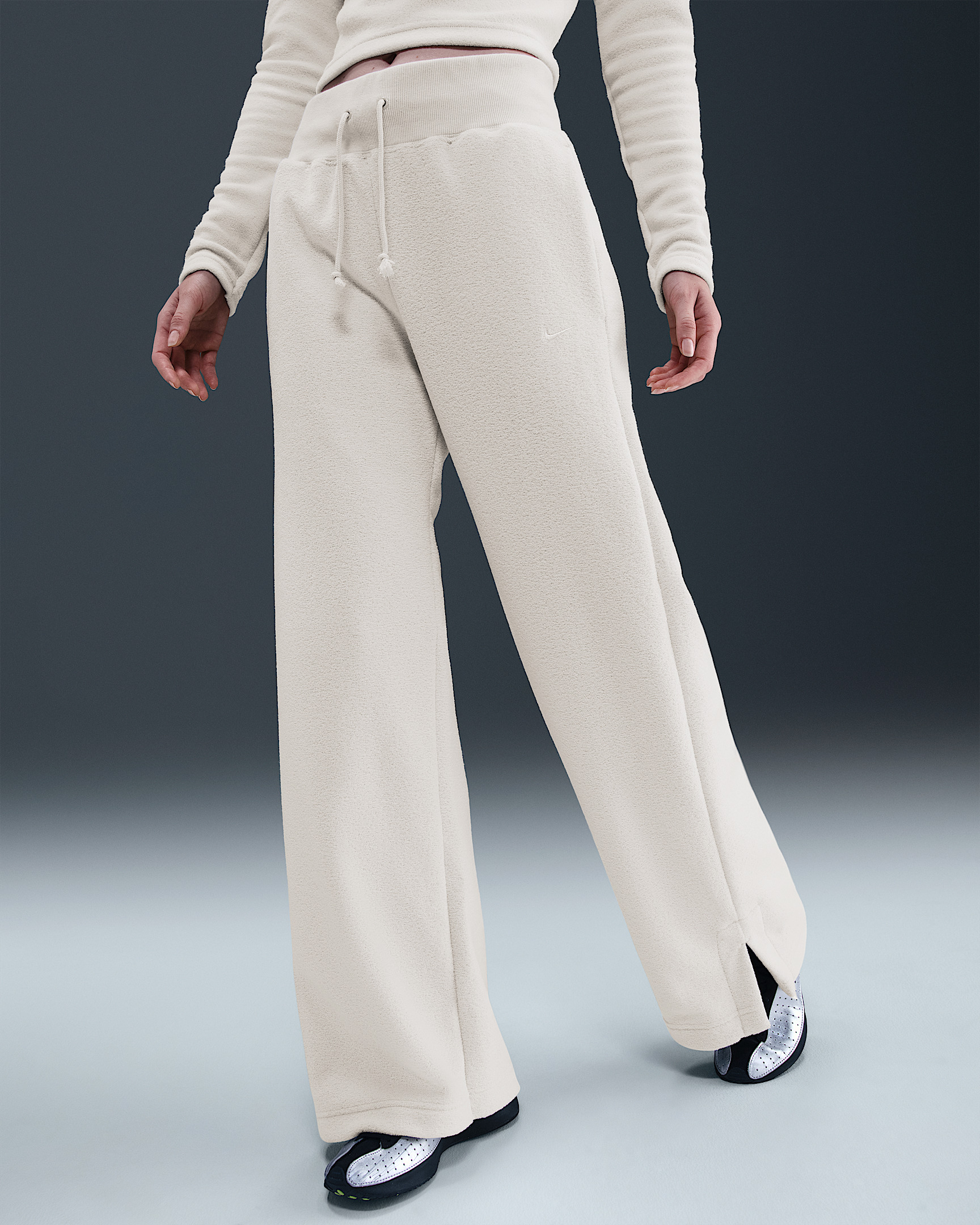 Nike Sportswear Phoenix Plush Women's High-Waisted Wide-Leg Cozy Fleece Pants - 2