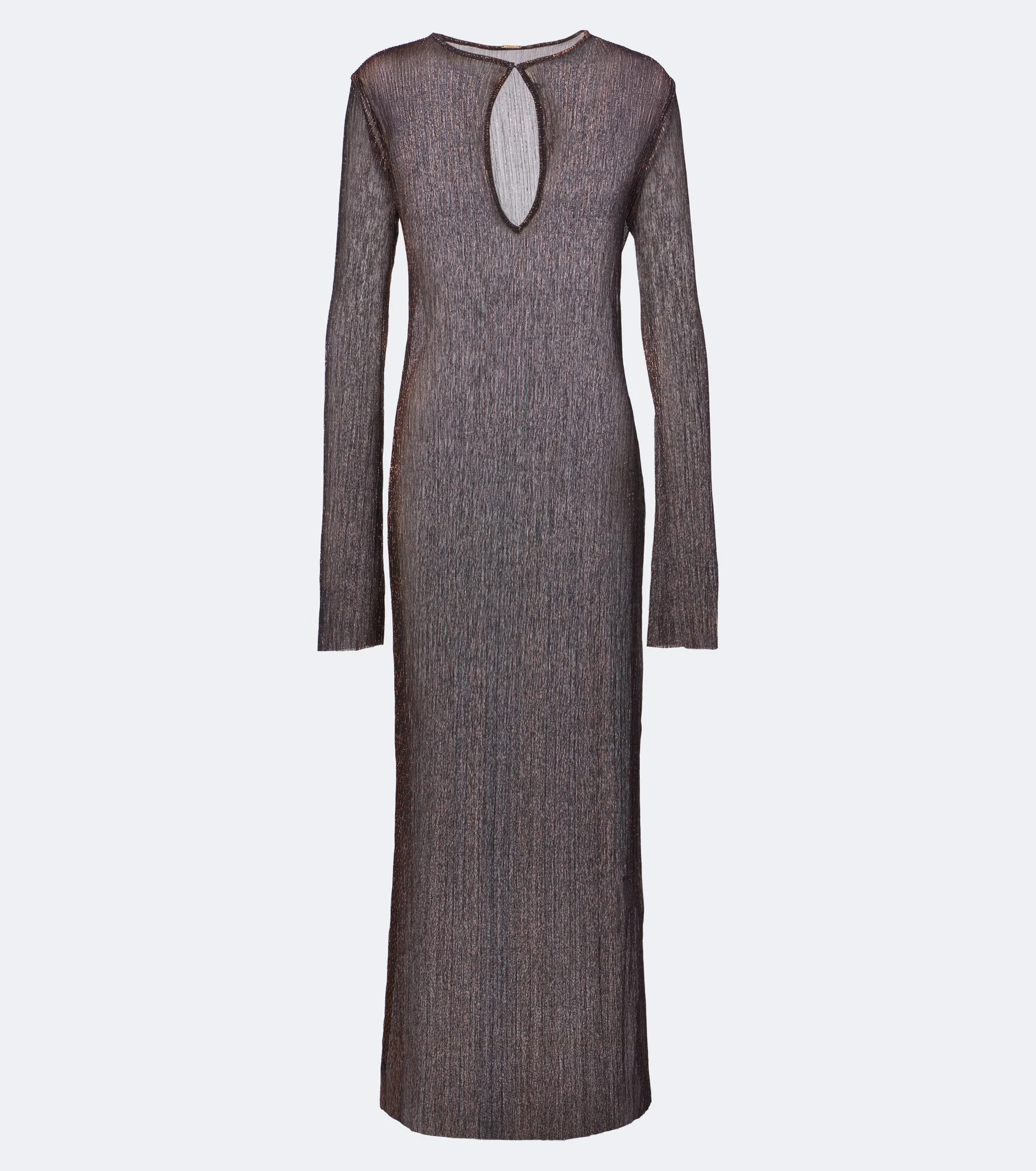 Soleil knitted lamé midi dress - 1
