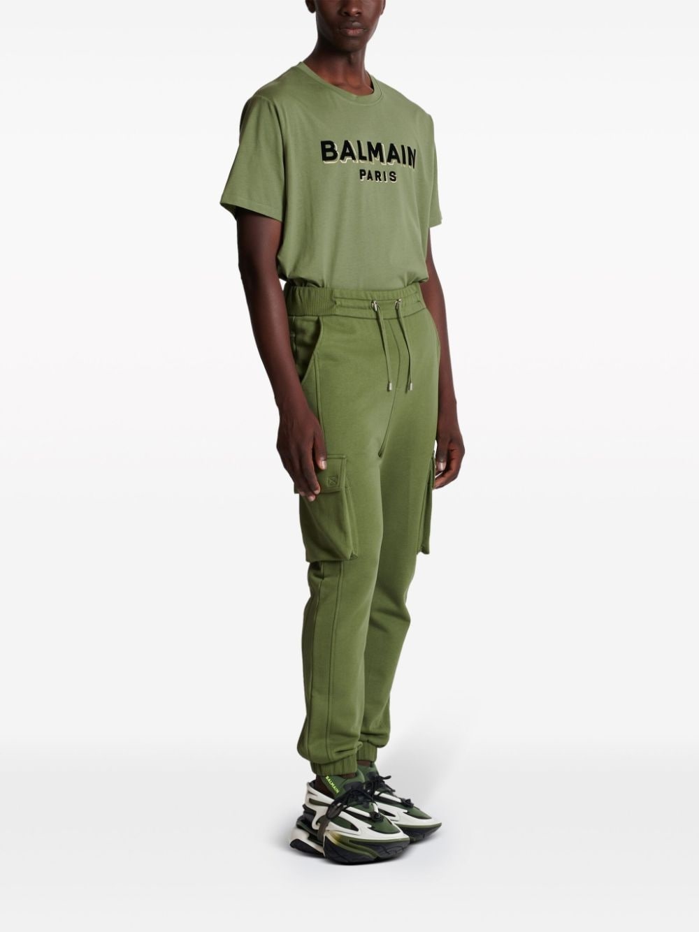 logo-print cargo track pants - 3