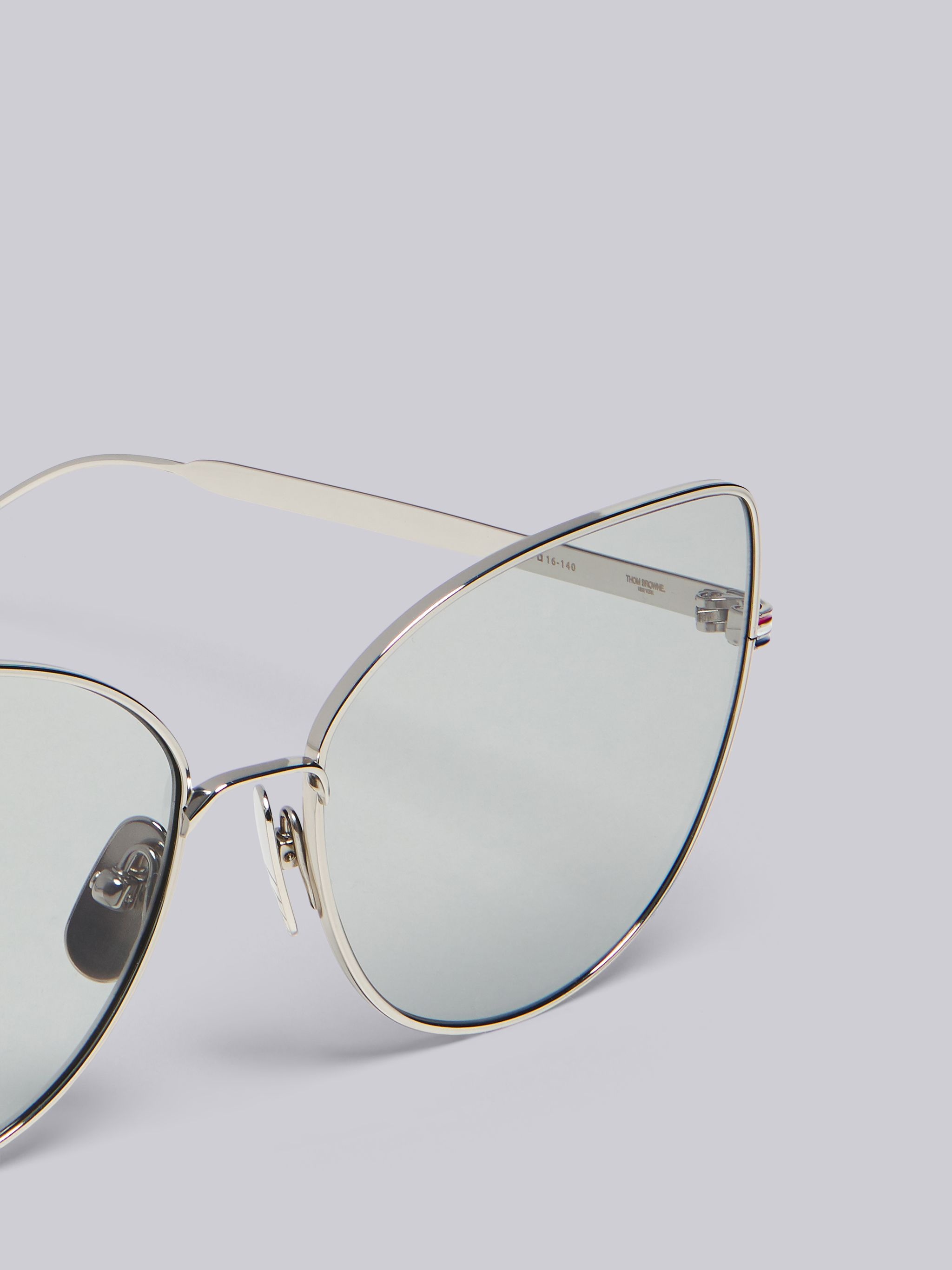 TB121 - Silver Cat Eye Sunglasses - 2