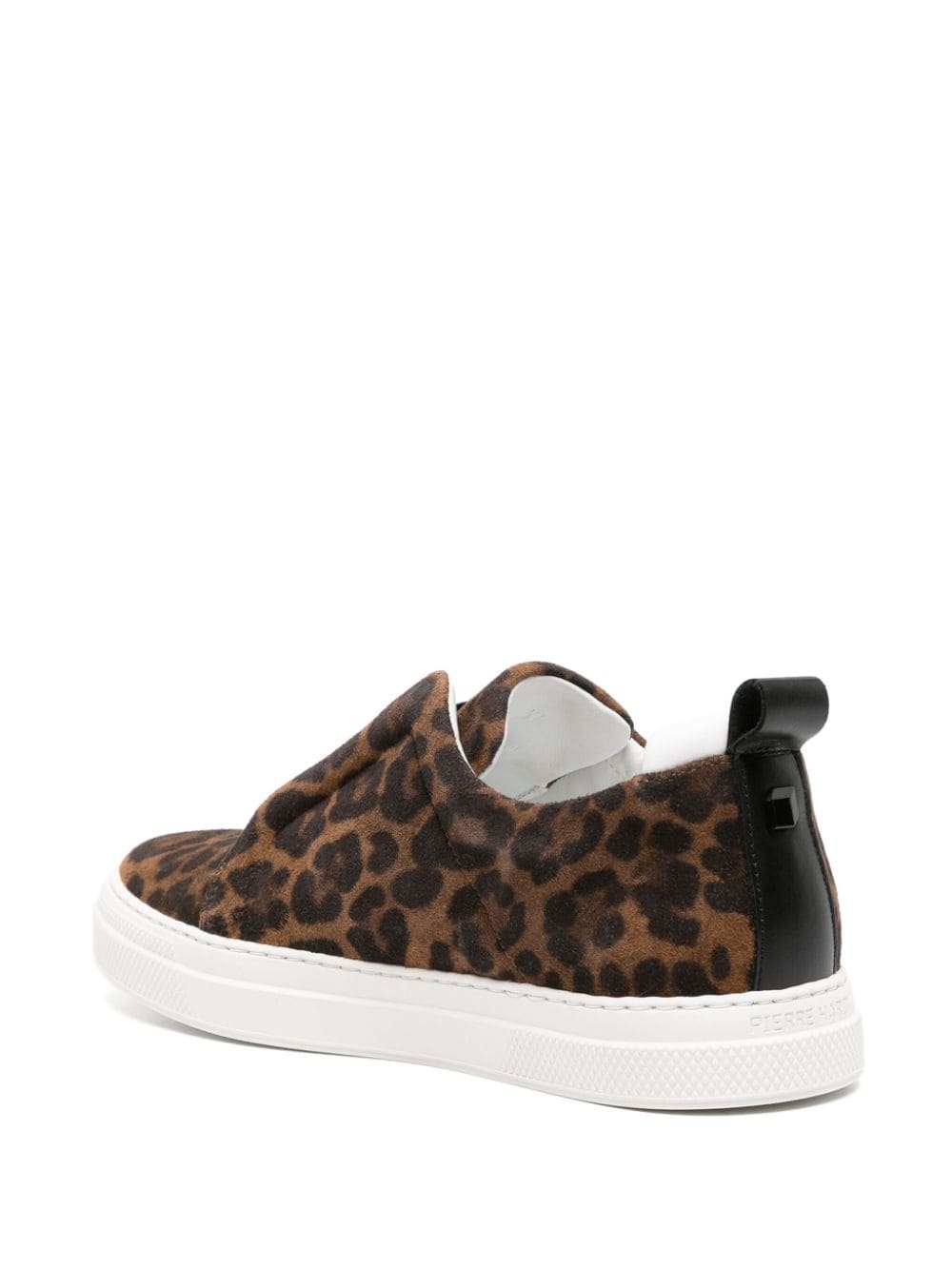 Baskets Slider leopard-pattern suede sneakers - 3