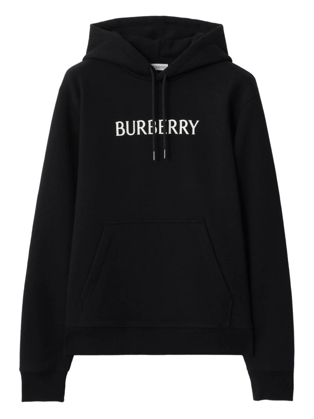 logo-print hooded cotton sweatshirt - 1