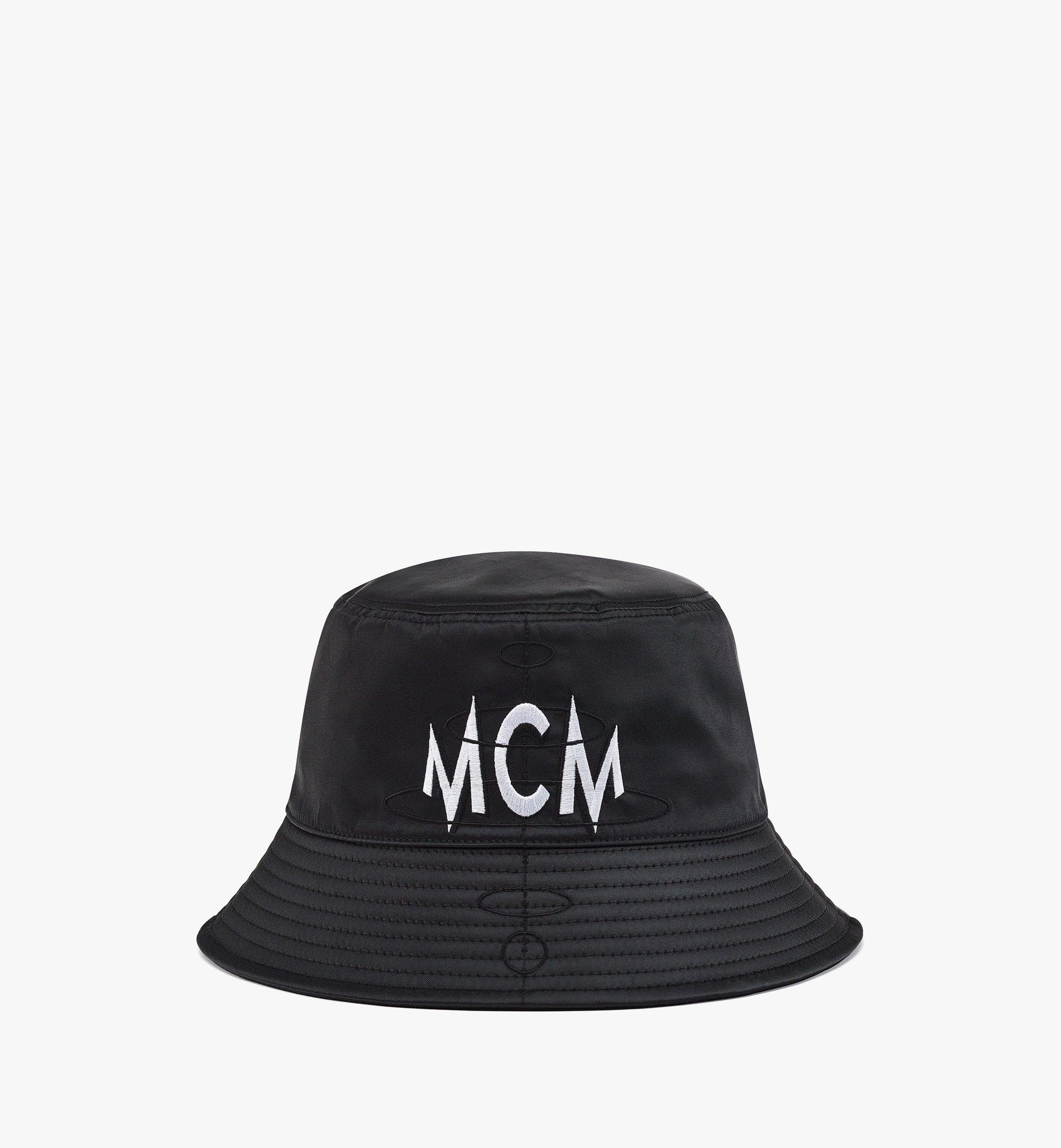 Logo Embroidery Bucket Hat in Nylon Twill - 1