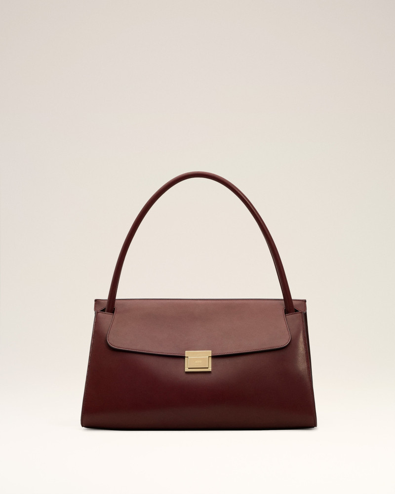 BURGUNDY SMOOTH LEATHER MIMI BAG 1