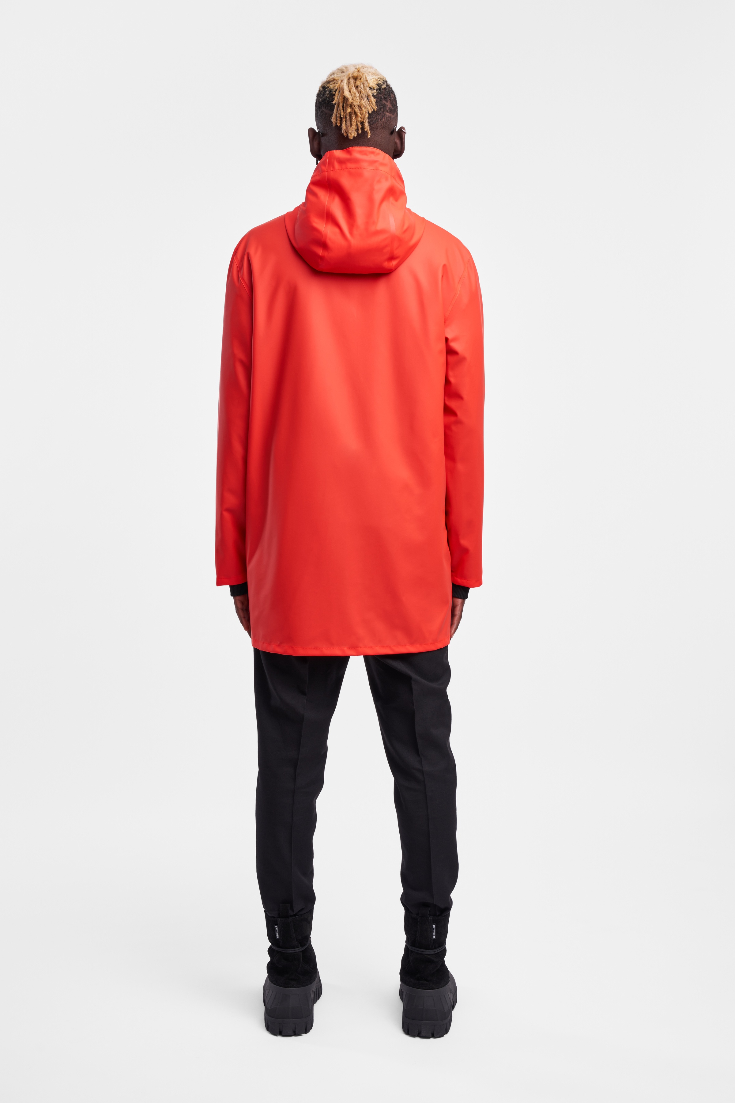 Stockholm Lightweight Raincoat Fade Red - 4