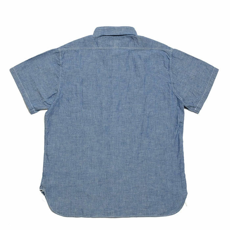 Buzz Rickson's BUZZ RICKSON’S - BLUE CHAMBRAY S/S WORK SHIRT - BR35856 outlook