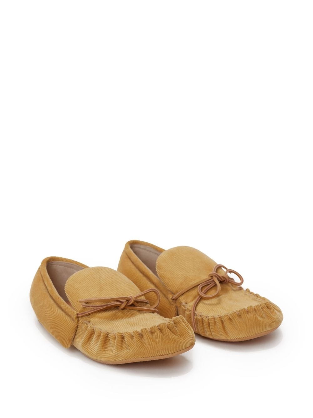corduroy moccasin loafers - 2
