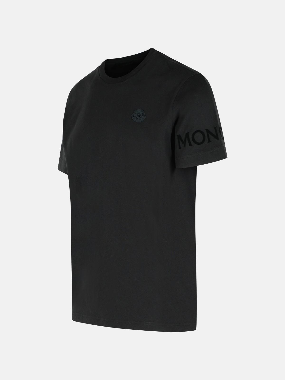 BLACK COTTON T-SHIRT - 2