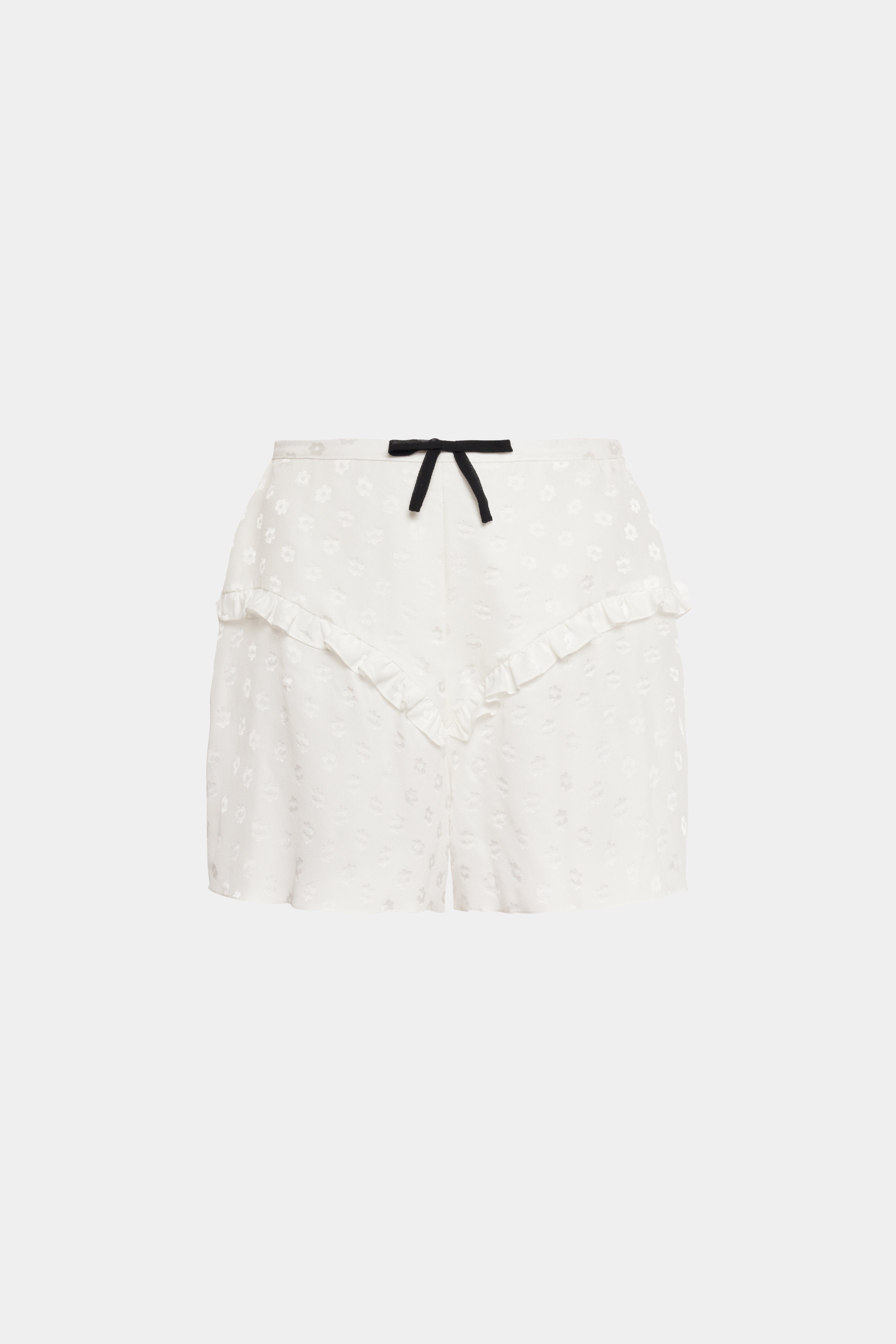 FLOWERS JACQUARD SHORTS - 1