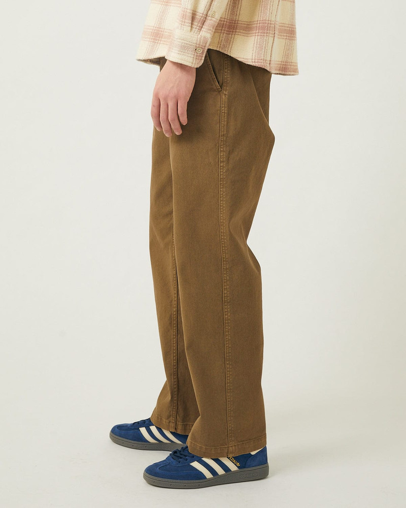 HEAVY TWILL TROUSER - BROWN 4