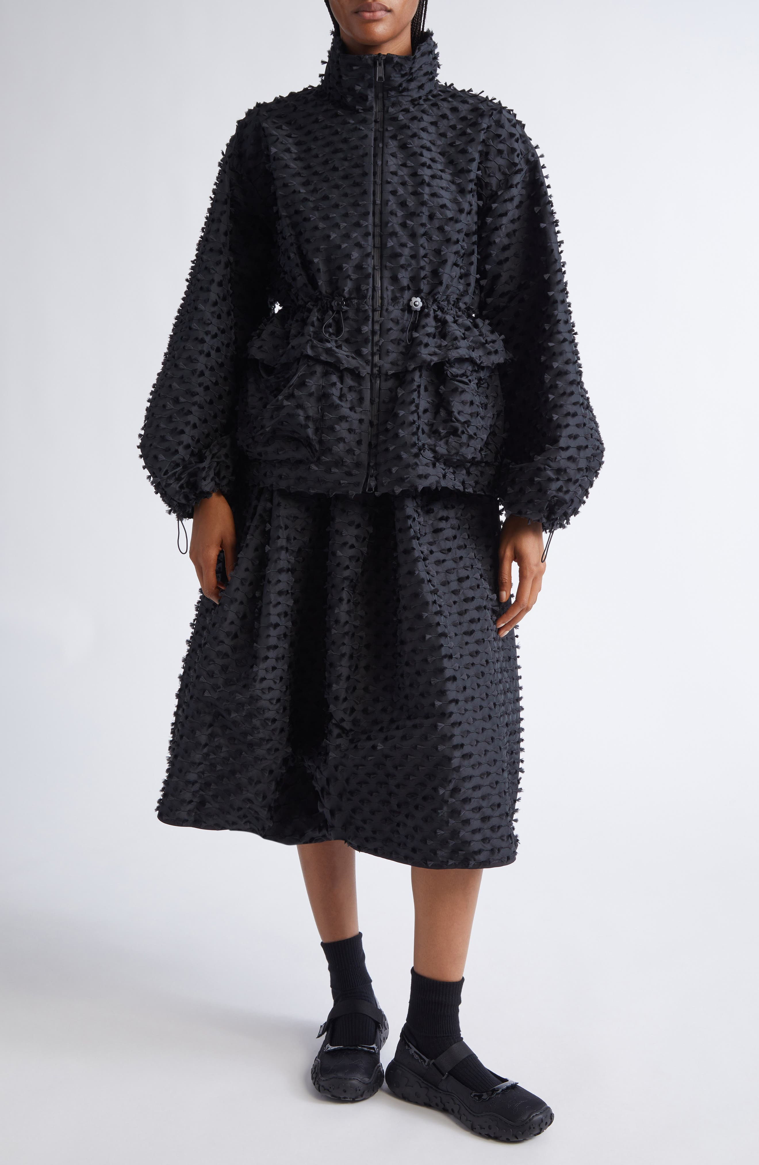 Cecilie Bahnsen Arlo Fiamma Fil Coup Jacket in Black at Nordstrom - 2