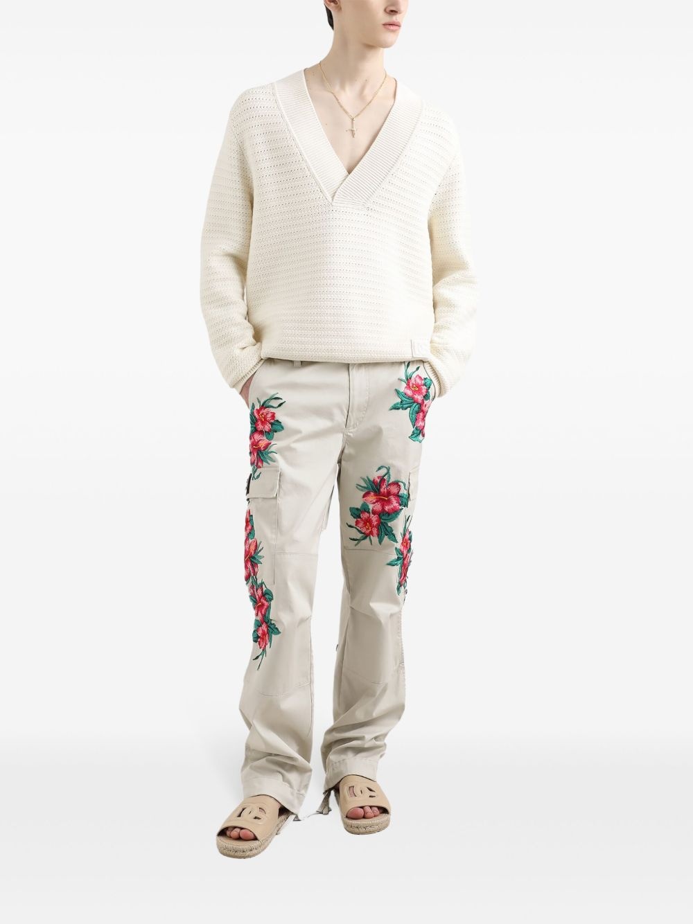v-neck jumper - 2