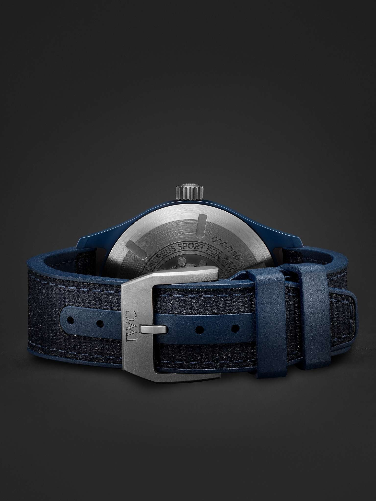 Laureus Sport for Good Pilot's Limited Edition Automatic 41mm Ceramic and Webbing Watch, Ref. No. IW - 3