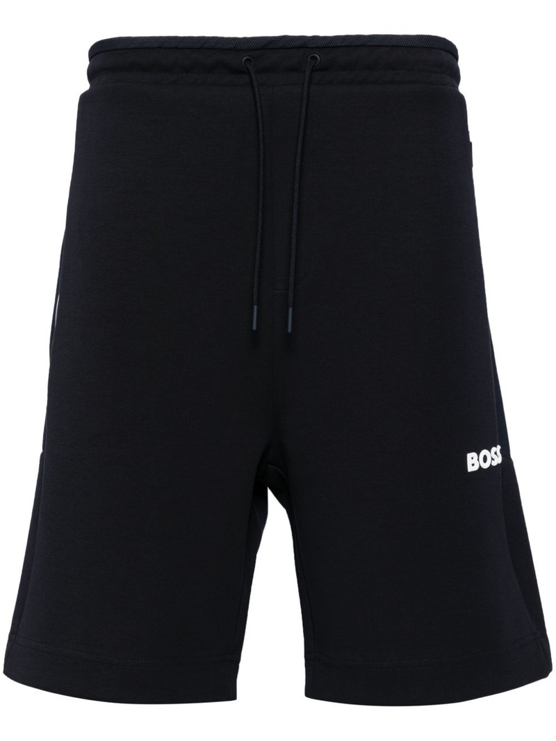 logo-print track shorts 1